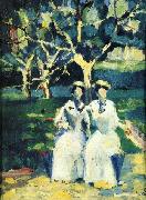 Two Women in a Gardenr Kazimir Malevich